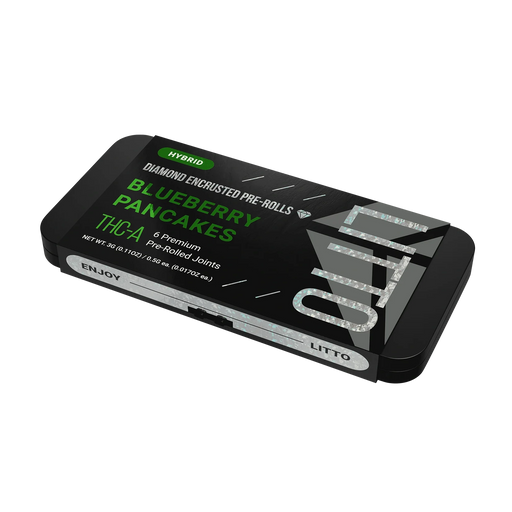 LITTO - THCA - Diamond Encrusted - Preroll - Blueberry Pancakes - 3G - Burning Daily