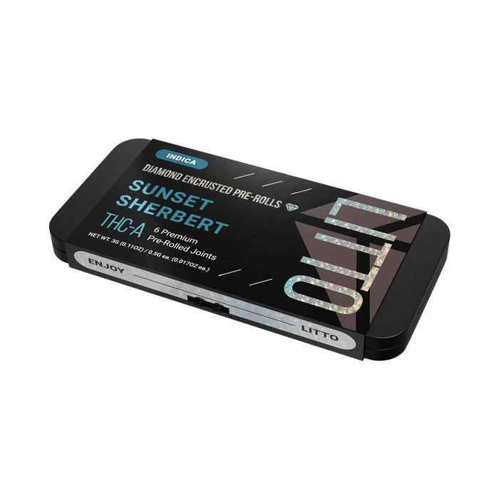 LITTO - THCA - Diamond Encrusted - Preroll - 3G - Burning Daily