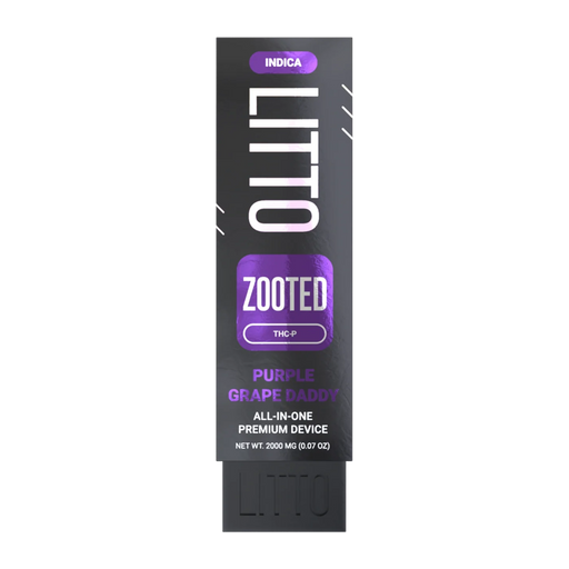 LITTO: ZOOTED - THCP - Disposable - Purple Grape Daddy - Burning Daily