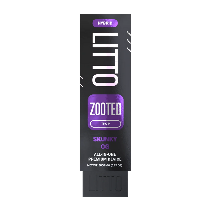 LITTO - ZOOTED - THCP - Disposable - Skunky OG - 2G - Burning Daily