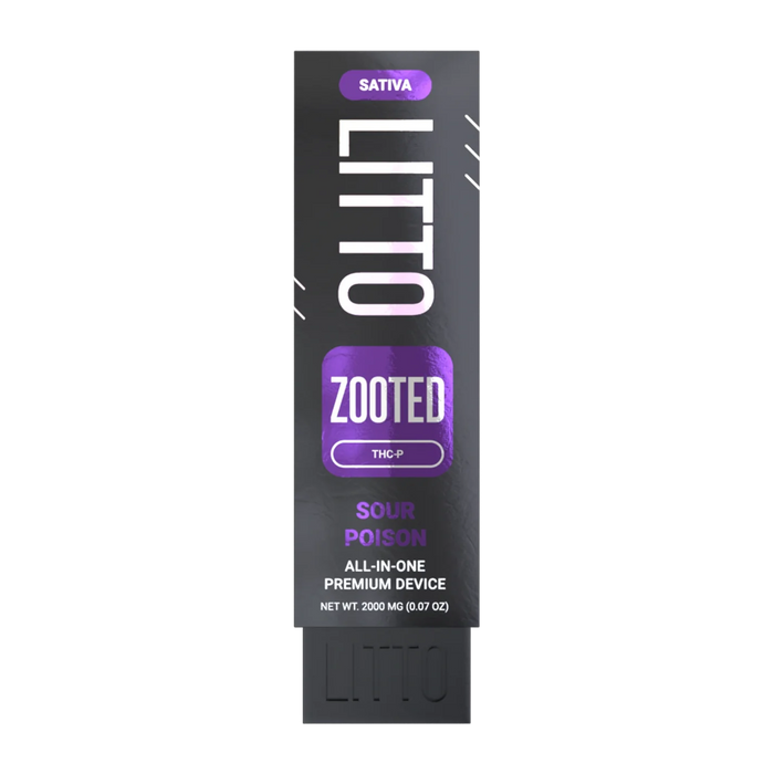 LITTO - ZOOTED - THCP - Disposable - Sour Poison - 2G - Burning Daily