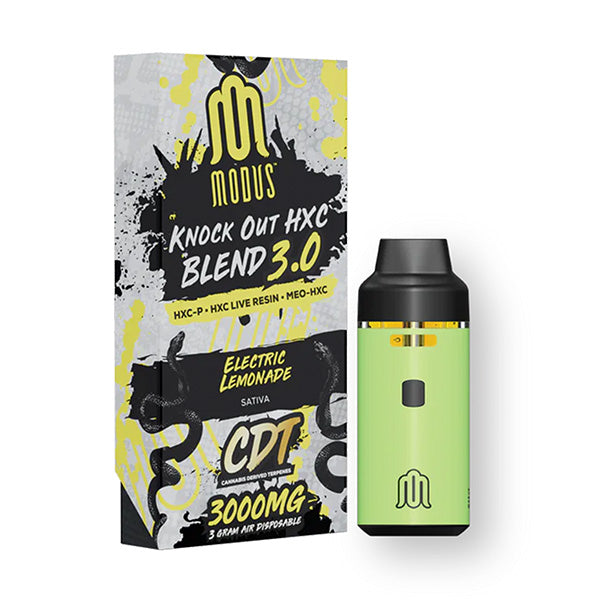 Modus - HXC - Knock Out - Disposable - Electric Lemonade - 3G - Burning Daily