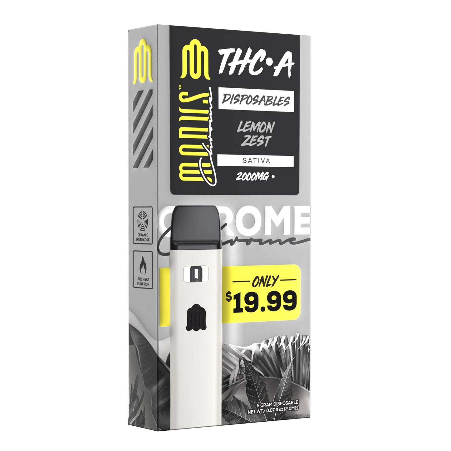 Modus - THCA - Chrome - Disposable - Lemon Zest - 2G