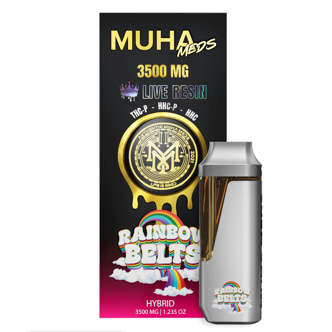 Muha Meds - Live Resin - Disposable - Rainbow Belts - 3.5G