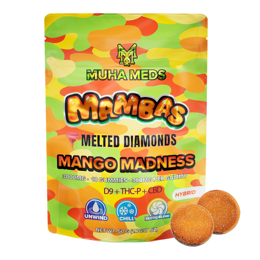 Muha Meds - Melted Diamond - Mambas - Gummies - Mango Madness - 3000MG