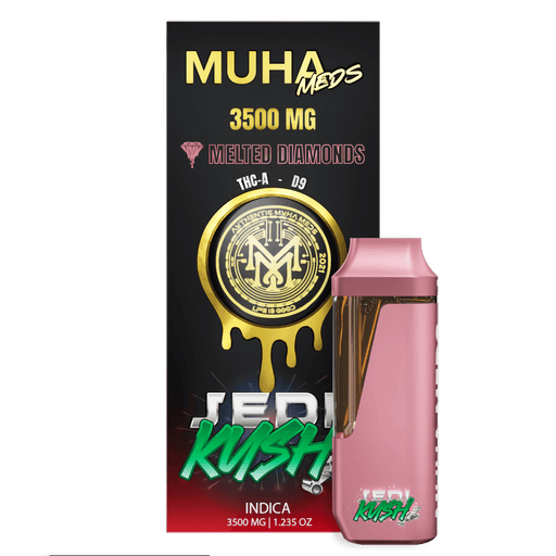 Muha Meds - Melted Diamonds - Disposable - Jedi Kush - 3.5G - Burning Daily