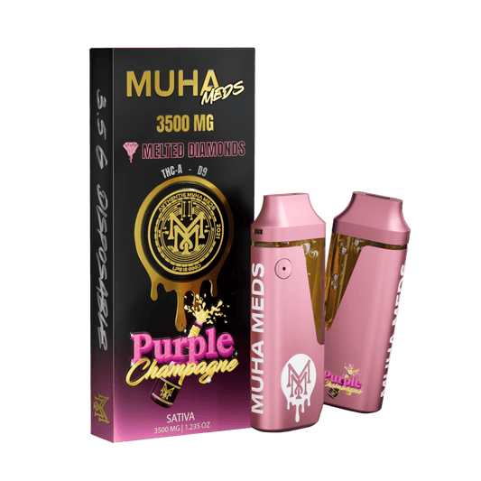 Muha Meds - Melted Diamonds - Disposable - Purple Champagne - 3.5G