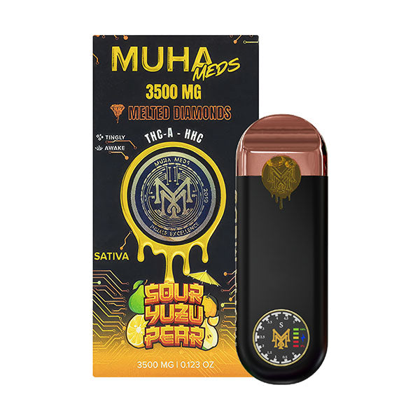 Muha Meds - Melted diamonds - Disposable - 3.5G - Burning Daily