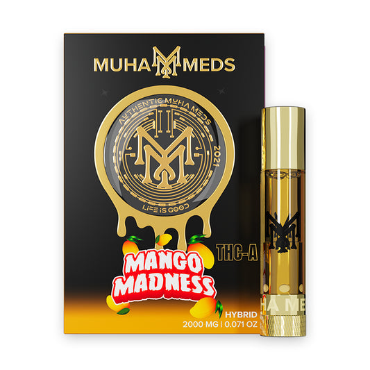 Muha Meds - THCA - 510 Cartridge - Mango Madness - 2G