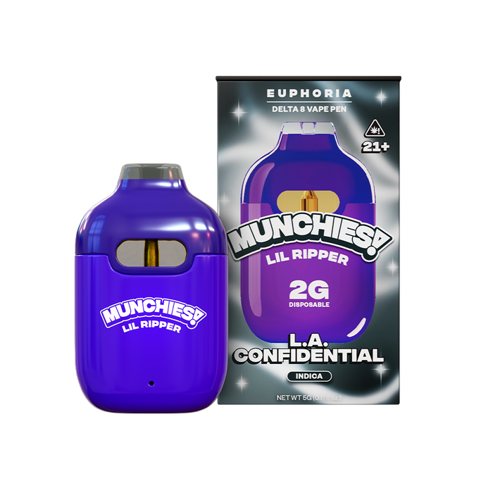 Munchies - Lil Ripper - Delta 8 - Disposable - LA Confidential - 2G - Burning Daily