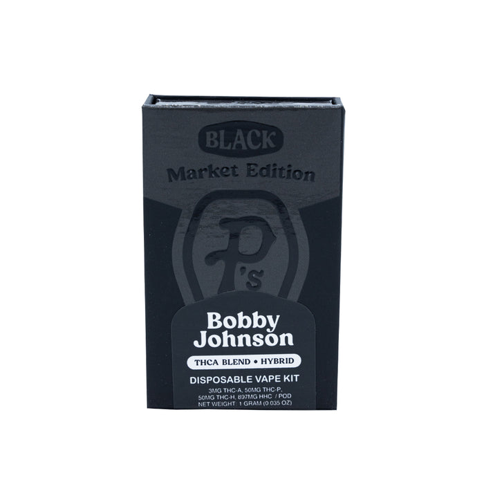 Pushin P's - Black Market Edition - THCA - THCP - Disposable - Bobby Johnson - 1G - Burning Daily