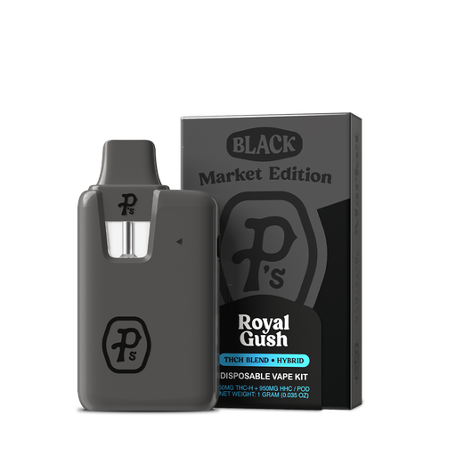 Pushin P's - Black Market Edition - THCH - Pod System - Disposable - Royal Gush - 1G - Burning Daily