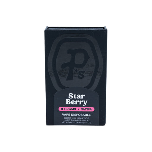 Pushin P's - Black Market Edition - THCP - HHC - Disposable - Star Berry - 3G - Burning Daily