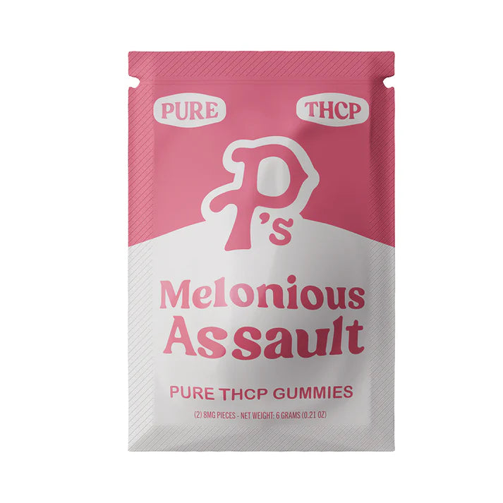 Pushin P's - THCP - Gummies - Melonious Assault - 16MG - Burning Daily