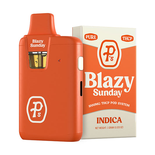 Pushin P's - THCP - Pod System - Disposable - Blazy Sunday - 1G - Burning Daily