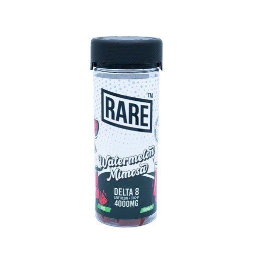 Rare - Delta 8 Live Resin - THCP - Gummies - Watermelon Mimosa - 4000MG - Burning Daily