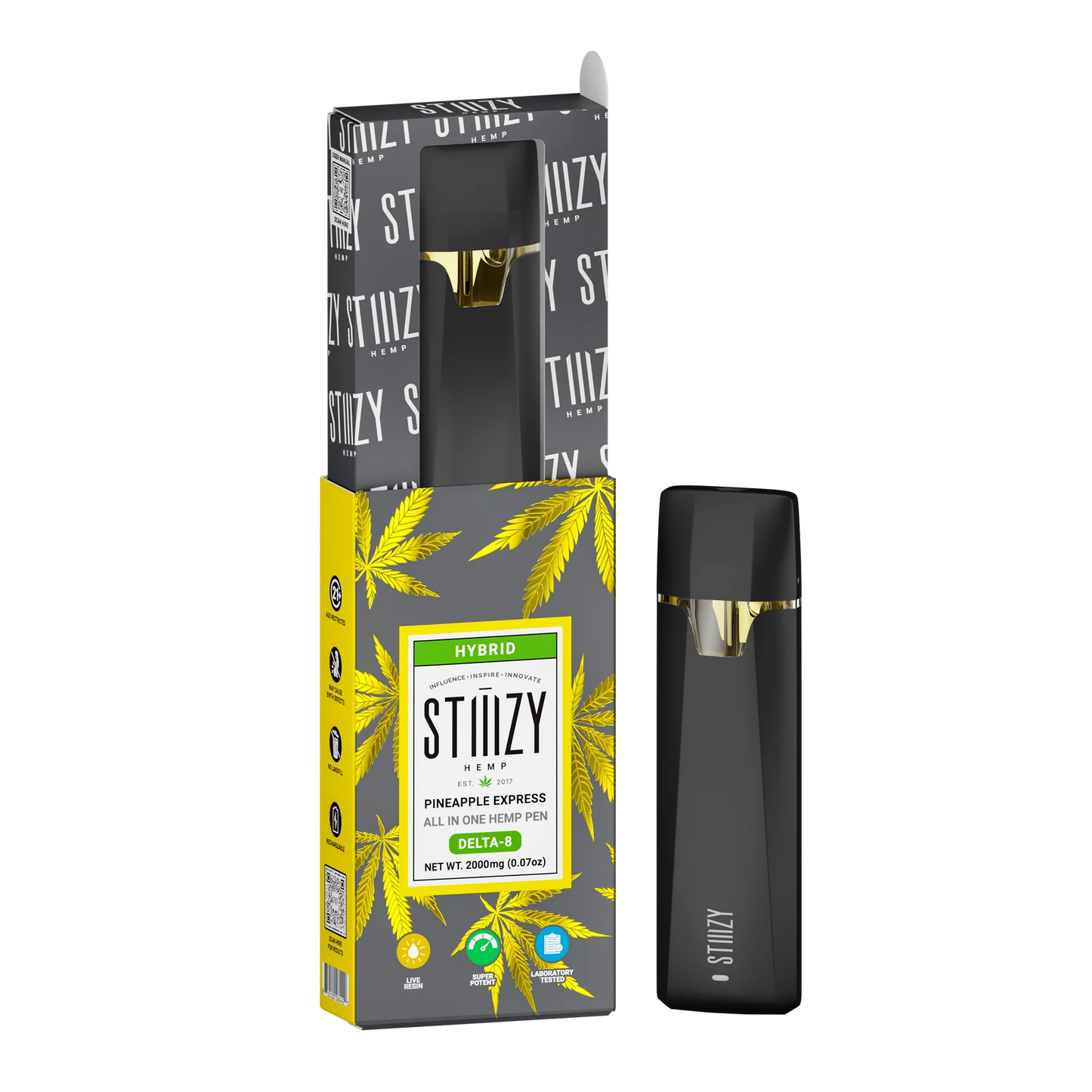 STIIIZY Hemp - Delta 8 - Disposable - Pineapple Express - 2G - Burning Daily