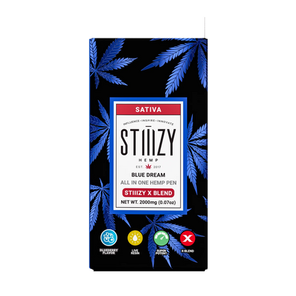 STIIIZY Hemp - X Blend - Disposable - Blue Dream - 2G - Burning Daily