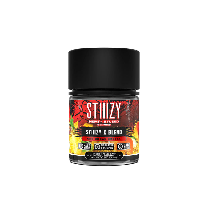 STIIIZY Hemp - X Blend - Edibles - Gummies - Caribbean Breeze - 1050MG - Burning Daily
