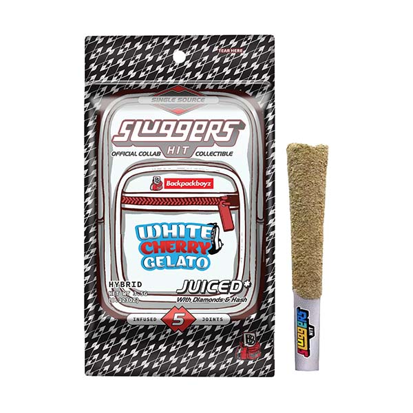 Sluggers - Juiced - THCA - Diamond - Preroll - White Cherry Gelato - 3.5G - Burning Daily