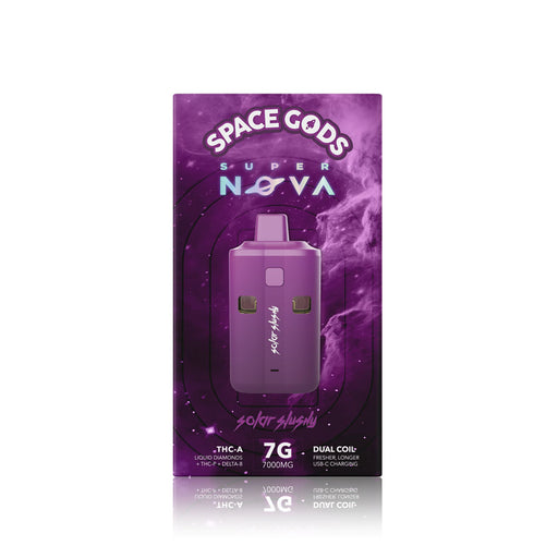 Space Gods - Super Nova - THCA - Disposable - Solar Slushy - 7G - Burning Daily
