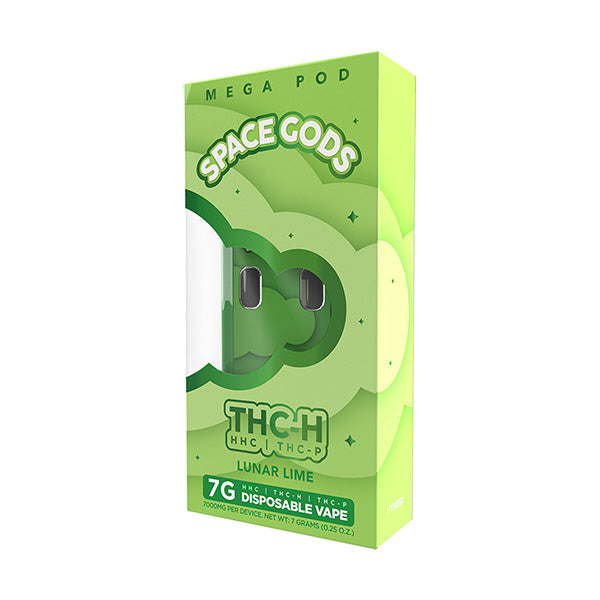 Space God - Mega Pod - THCH - Disposable - 7G - Burning Daily
