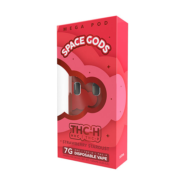 Space God - Mega Pod - THCH - Disposable - 7G - Burning Daily
