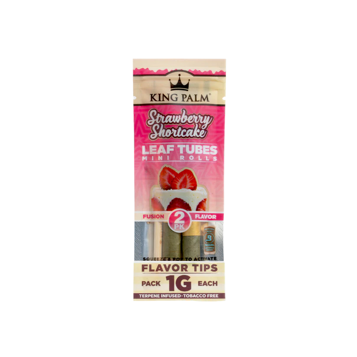 King Palm - Mini Flavored Cones - Strawberry Shortcake - 2CT - Burning Daily