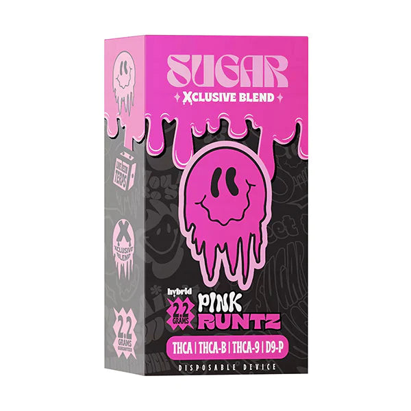 Sugar - THCA - Xclusive Blend - Disposable - Pink Runtz - 2.2G - Burning Daily