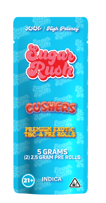 Sugar Rush - THCA - Preroll - Gushers - 5G - Burning Daily
