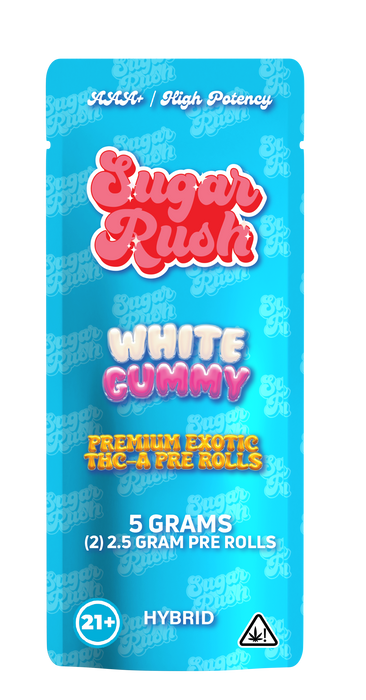 Sugar Rush - THCA - Preroll - White Gummy - 5G - Burning Daily