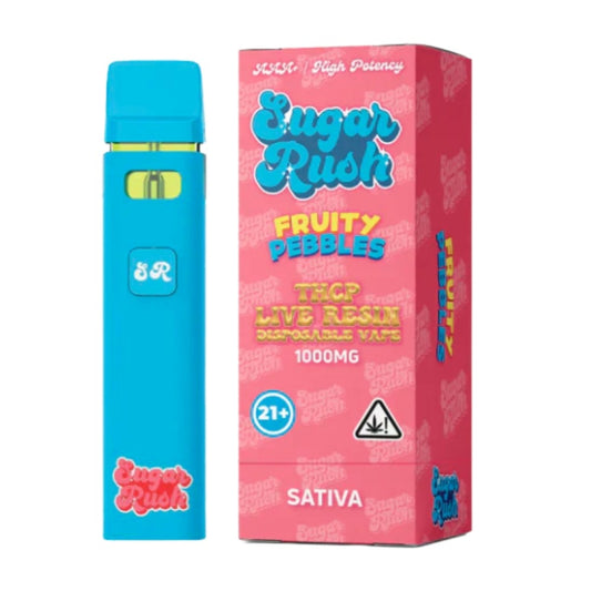 Sugar Rush - THCP - Live Resin - Disposable - Fruity Pebbles - 1G - Burning Daily