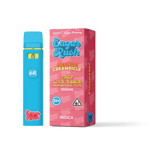Sugar Rush - THCP - Live Resin - Disposable - Orange Creamsicles - 1G - Burning Daily