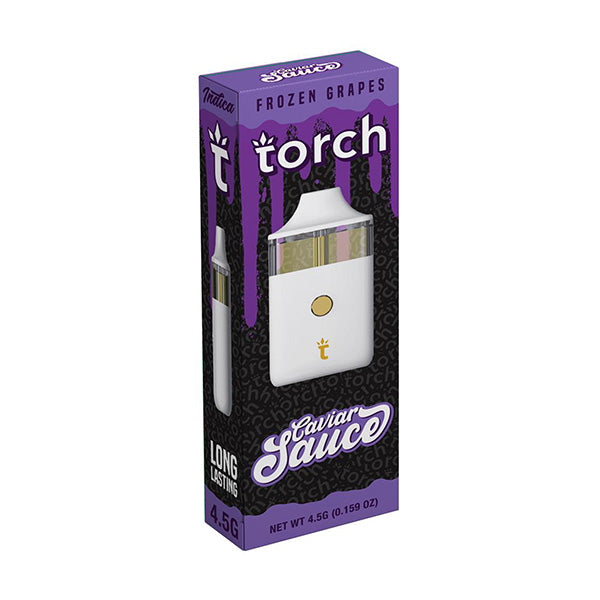 Torch - Caviar Sauce - Delta 8 - THCP - CBG - Disposable - Frozen Grapes - 4.5G - Burning Daily