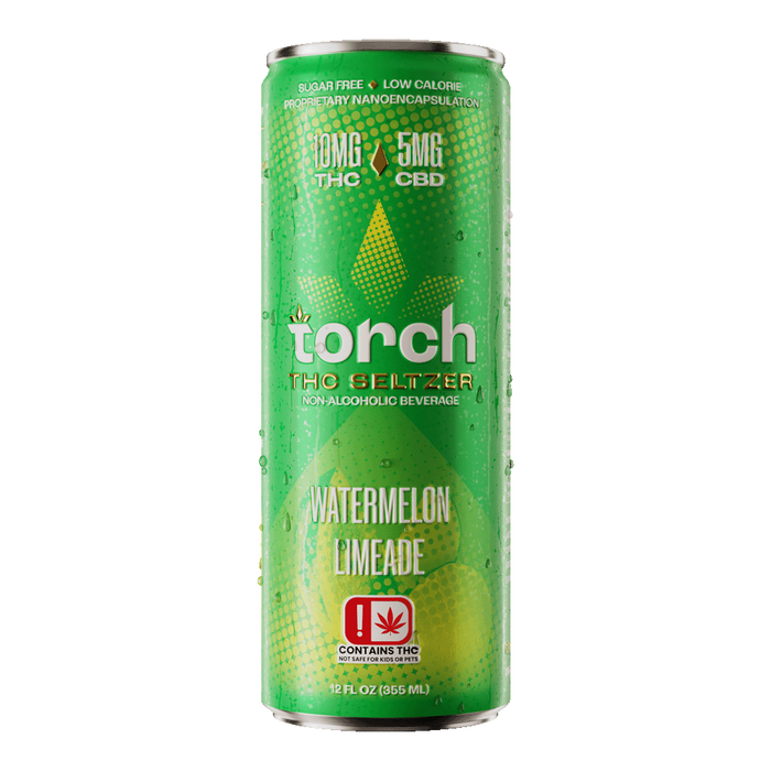 Torch - THC - CBD - Seltzer - Watermelon Limeade - 12OZ - Burning Daily