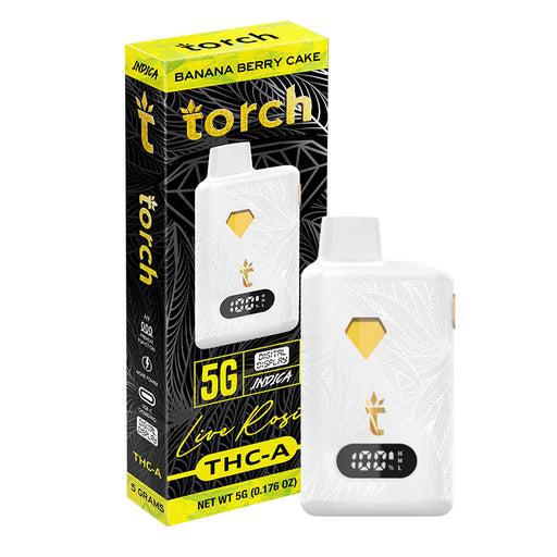 Torch - THCA - Live Rosin - Disposable - Banana Berry Cake - 5G - Burning Daily