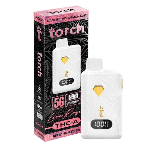 Torch - THCA - Live Rosin - Disposable - Raspberry Lemonade - 5G - Burning Daily