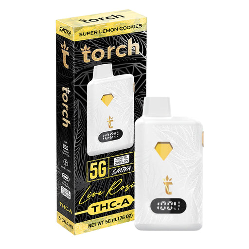 Torch - THCA - Live Rosin - Disposable - Super Lemon Cookies - 5G - Burning Daily