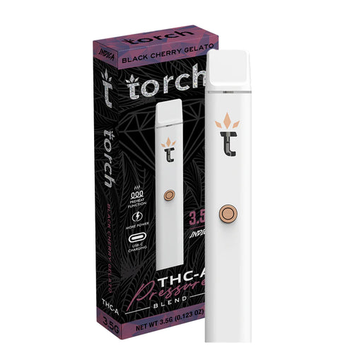 Torch - THCA - Pressure Blend - Disposable - Black Cherry Gelato - 3.5G - Burning Daily