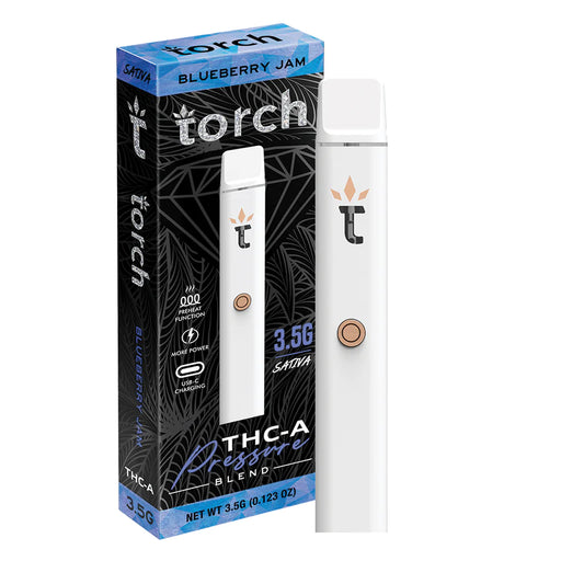 Torch - THCA - Pressure Blend - Disposable - Blueberry Jam - 3.5G - Burning Daily