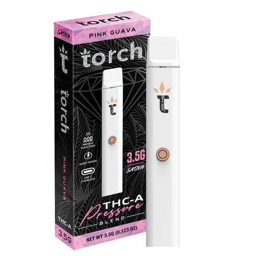 Torch - THCA - Pressure Blend - Disposable - Pink Guava - 3.5G - Burning Daily