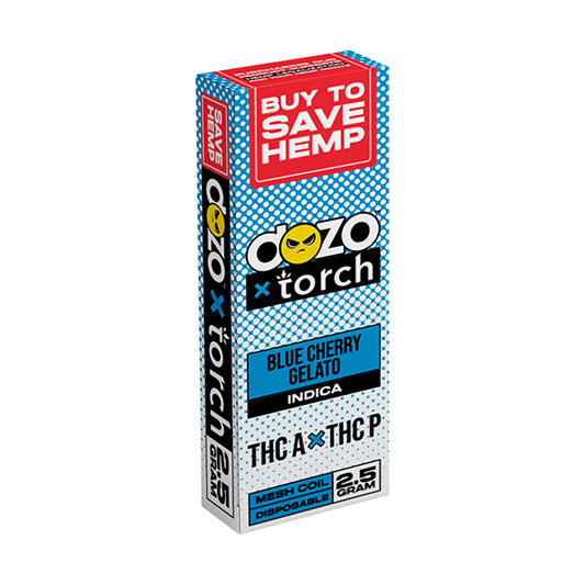 Torch x DOZO - THCA - THCP - Disposable - Blue Cherry Gelato - 2.5G