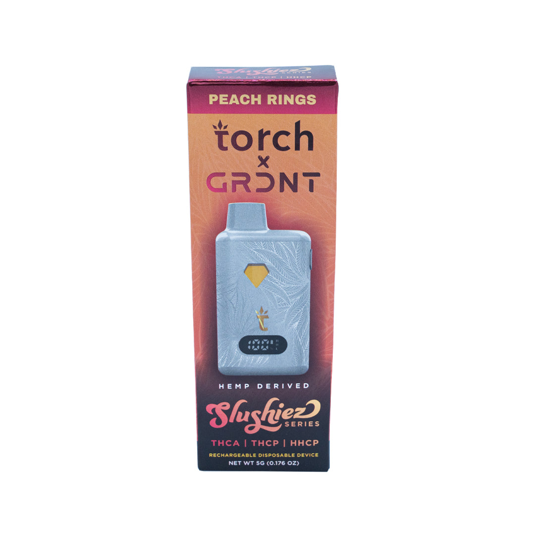 Torch x GRDNT - Slushiez - Disposable - Peach Rings - 5G - Burning Daily