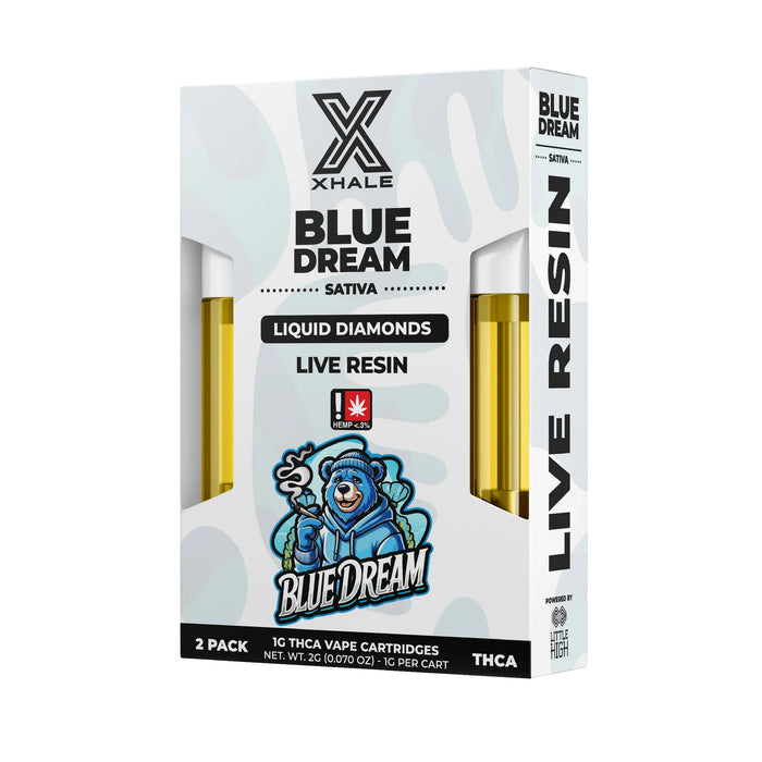 Xhale - Live Resin - 510 Cartridge - Blue Dream - 2G - Burning Daily