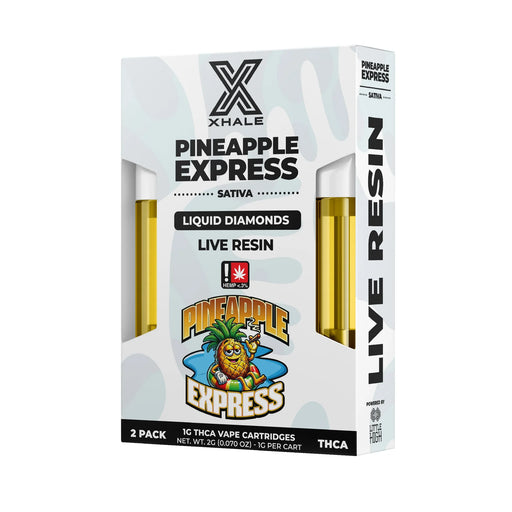 Xhale - Live Resin - 510 Cartridge - Pineapple Express - 2G - Burning Daily