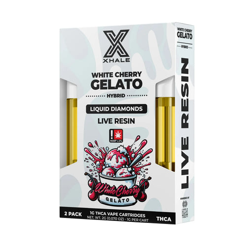Xhale - Live Resin - 510 Cartridge - White Cherry Gelato - 2G - Burning Daily