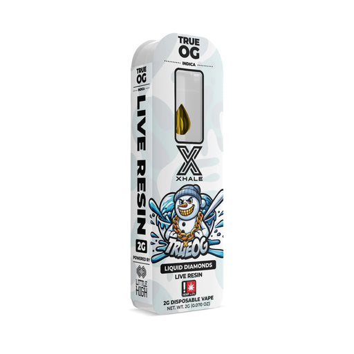 Xhale - Live Resin - THCA - Px9 - Disposable - True OG - 2G - Burning Daily