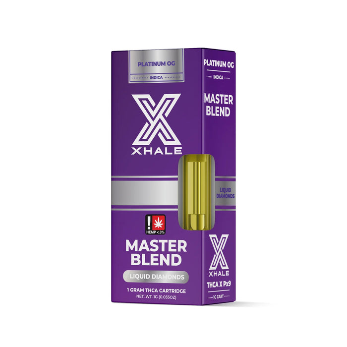 Xhale - Master Blend - THCA - 510 Cartridge - Platinum OG - 1G - Burning Daily