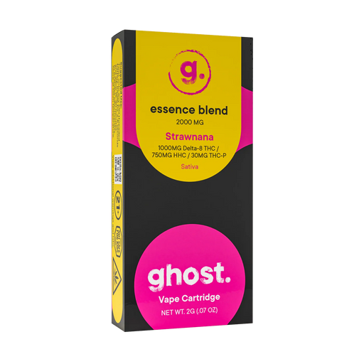 Ghost Hemp - Essence Blend - 510 Cartridges - Strawnana - 2G - Burning Daily