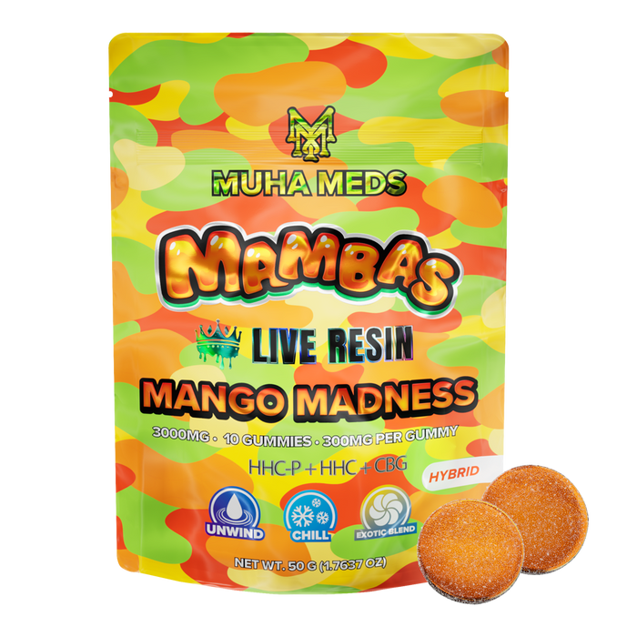 Muha Meds - THCP - Live Resin - Mambas - Gummies - 3000MG